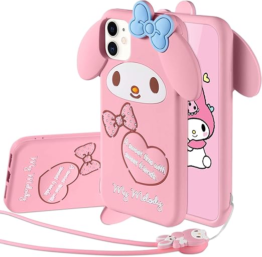 Amazon Com Mme Character Case For Iphone 11 Pro Max Cute 3d Cartoon My Melody Pom Pom Purin Cover Kawaii Unique Funny Soft Silicone Rubber Case For Kids Girls Teens My Melody 11