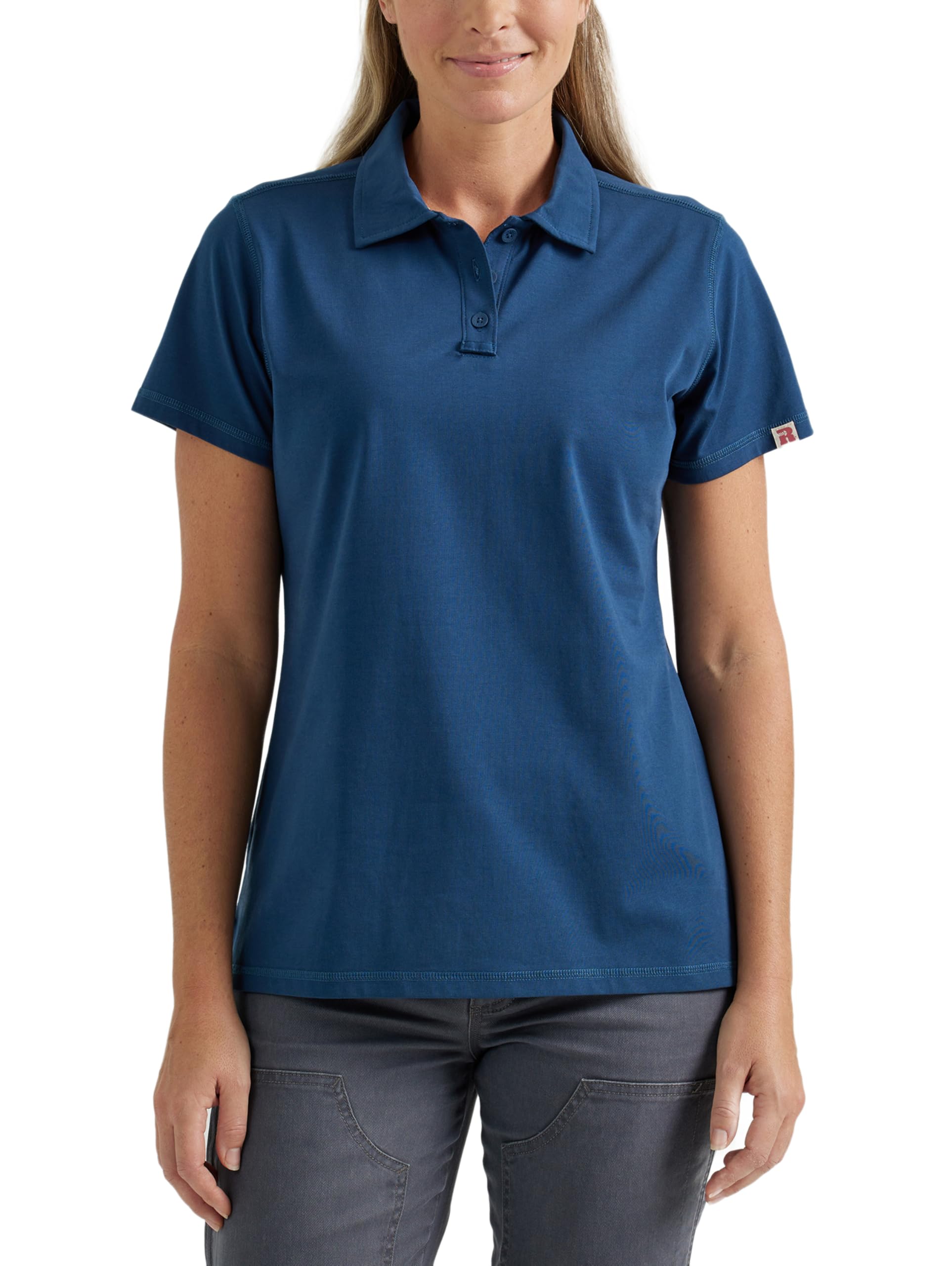 Photo 1 of *xl oitem* Wrangler Riggs Workwear Women's Performance Knit Polo Shirt, Moonlit Ocean