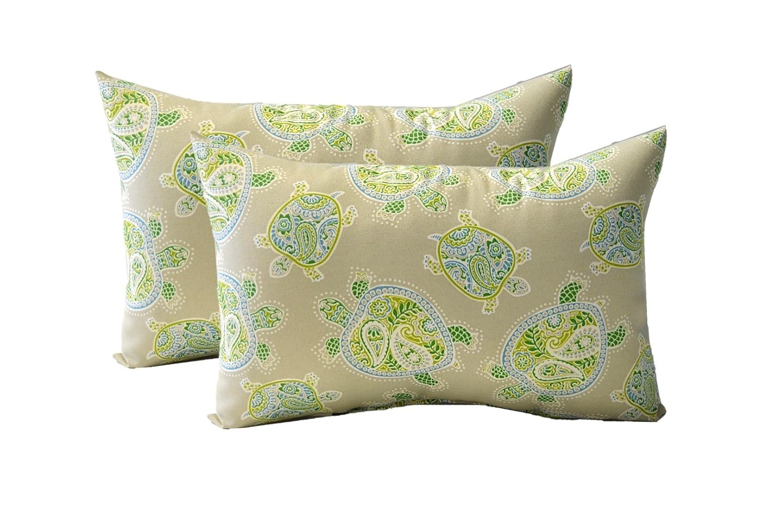 Amazon Com Set Of 2 Indoor Outdoor Rectangle Lumbar Decorative
