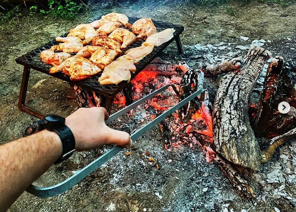 Dutch Oven Cooking Hot Coal Log Tongs Fire Pit Tongs Fireplace
