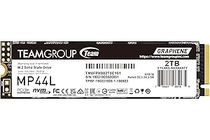 TEAMGROUP MP44L 2TB SLC Cache NVMe 1.4 PCIe Gen 4x4 M.2 2280 Laptop&Desktop SSD (R/W Speed up to 4,800/4,400MB/s) TM8FPK002T0C101