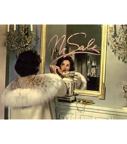 Amazon.com: Posterazzi DAP17740 Elizabeth Taylor Red Dress with Fur Schal  Photo Print, 8 x 10, Multi: Posters & Prints