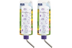 Lixit Original Super Seal Water Bottle for Rabbits, Cats, Ferrets, Hamsters, Guinea Pigs, Gerbils and Other Small Animals. (8oz Pack of 2)