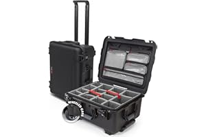 NANUK 950 Pro Photo Kit – Waterproof Travel Camera Hard Case with Padded Dividers and Wheels, 22.8” x 18.3” x 11.7”, Dustproo