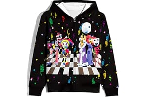 Poterloy The Amazing Circus Jacket Coat Pullover Hoodie Outfits for Boys Girls Kids