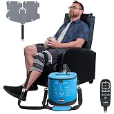 Cold Therapy Ice Machine for Knee After Surgery, Programmable Timer, 12.6QT | Full Knee Coverage Pad, Up to 12-Hour Cold, Frozen Bottles or Ice, Quiet Pump, Portable, Cold Water Circulation for Recovery