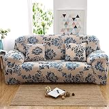 Teynewer 1-Piece Fit Stretch Sofa Cover Provence Print 1 Seater view 5