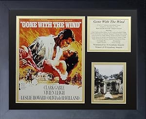 Legends Never Die Gone with the Wind Movie Art Framed Photo Collage, 11 by 14-Inch