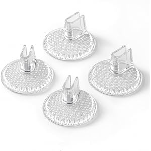 2 Pairs Silicone Thong Sandal Toe Protectors | Flip Flop Gel Toe Guards, Non Slip Cushions Between Toe for Sandals, Clear Pai