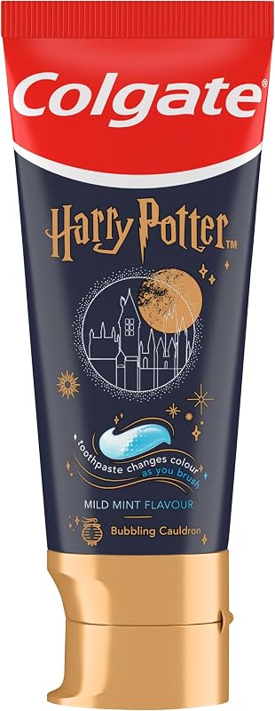 Pasta de dientes infantil Harry Potter Caldero Burbujeante 6+ años, suave para niños, nivel de flúor recomendado por dentistas, máxima protección anticaries, esmalte 4 veces más fuerte