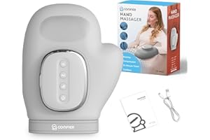COMFIER Wireless Hand Massager with Heat,2026 Updated Bigger Electric Hand Massager Compression,Wrist, Finger Massage,Gifts f