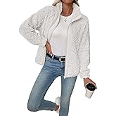 EVALESS Fleece Jacket Womens Sherpa Jacket Long Sleeve Zip Up Coat Winter Clothing Fashion 2025