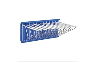 ADIR CORP. Adir Wall Mount Blueprint Rack - Blue Print Organizer, Poster Wall Mount Display, Map Storage Holder with 12 Pivot Brackets - Plan Rack for Office (Without Blueprint Clamps)