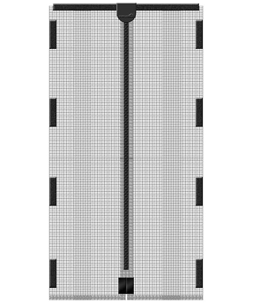 Schellenberg 50640 Insektenschutz-Magnetvorhang für Türen, anthrazit – 90 x 210 cm