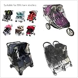 IPENNY Universal Twin Stroller Rain Cover for Double Side by Side Pram view 2