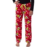 Dr. Seuss Juniors GRINCH Naughty Soft Touch Fleece Plush Pajama Pants