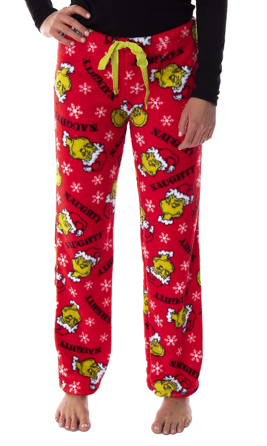 Buy Dr. Seuss Women's The Grinch Naughty Soft Touch Fleece Plush Pajama