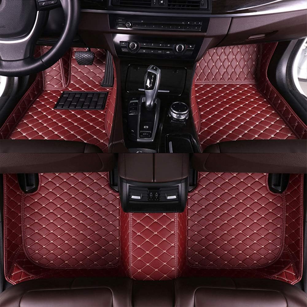 Maite Custom Car Floor Mat Fit for BMW X4 F26 2014-2017 Full Surrouded XPE Leather Waterproof Carpets Mats