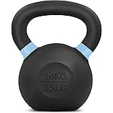 Yes4All Kettlebell Weights Cast Iron/Kettlebells Powder Coated - Strength Training, Home Gym, Full-body Exercises