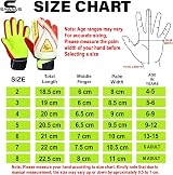 SAWANS Football Goalkeeper Gloves Red Yellow Size 6 Youth Adult view 6