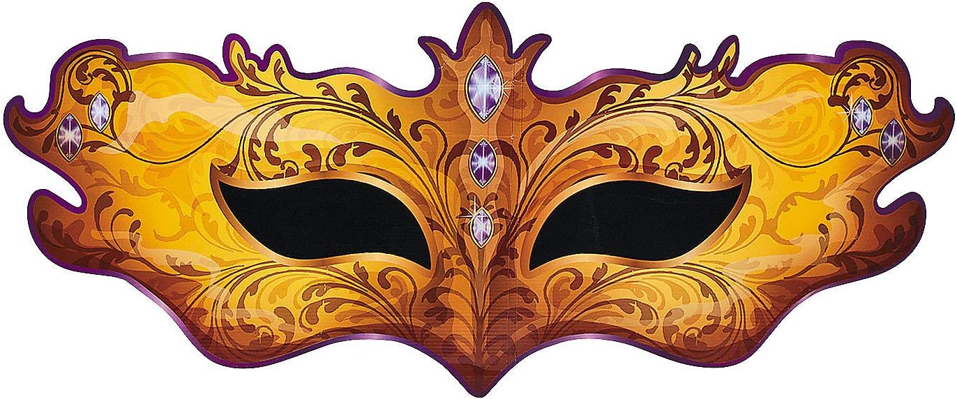 Amazon Com Fun Express Masquerade Mask Standup For Mardi Gras
