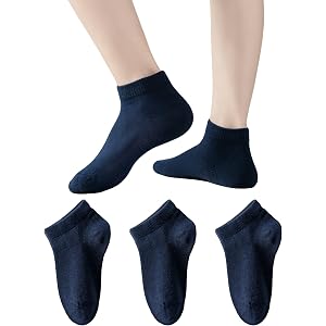 hakugoo Kids Ankle Socks Seamless Low Cut Cotton Socks for Boys Girls | Back to School,Breathable Mesh,Athletic,Soft,Skin-fri