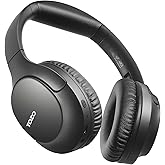 TOZO HA1 Bluetooth 5.4 Over Ear Headphones, 70H Playtime with Mic, Foldable Wireless Headset, Deep Bass Stereo Sound Customizable 32 EQ Music Mode Via Button & App for Travel and Home, Upgraded