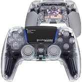 HEXGAMING PHANTOM Controller Compatible with ps5, Explorer Edition | Potentiometer Joysticks, Adjustable Triggers, 4 Remappable Buttons, 6 Profiles, 8 Swap Sticks, PC Compatible, Wireless Gaming