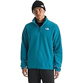 The North Face mens Glacier Fleece Quarter Zip Jacket - 2 Zippered Hand Pockets, Comfortable Stretch Fabric
