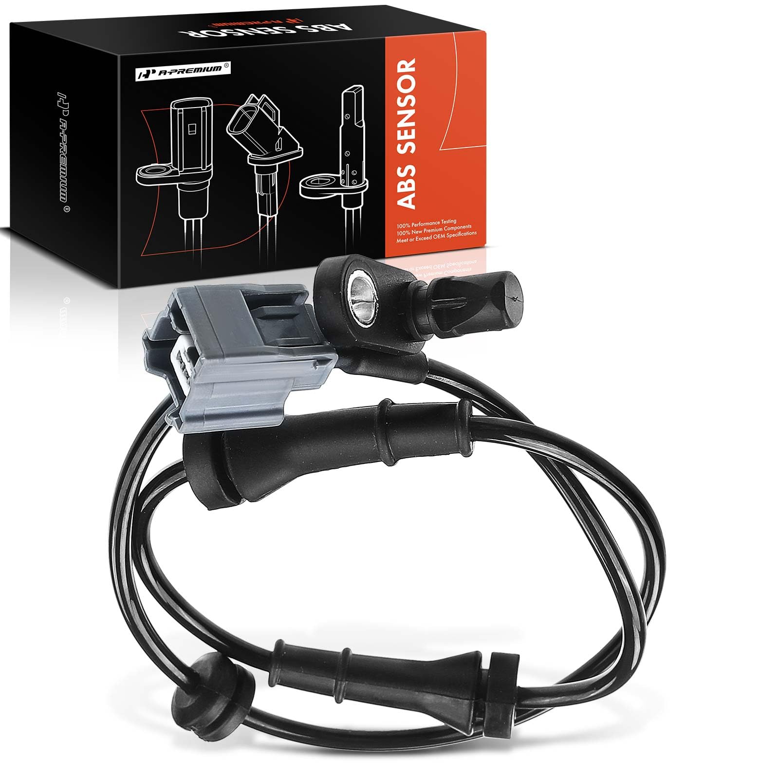 Photo 1 of A-Premium ABS Wheel Speed Sensor Compatible with Nissan Models - Sentra 2017-2019 L4 1.6L, 2013-2019 L4 1.8L, Sedan - Rear Right Passenger Side, Replace# 47900-3DA0A, 479003DA0A