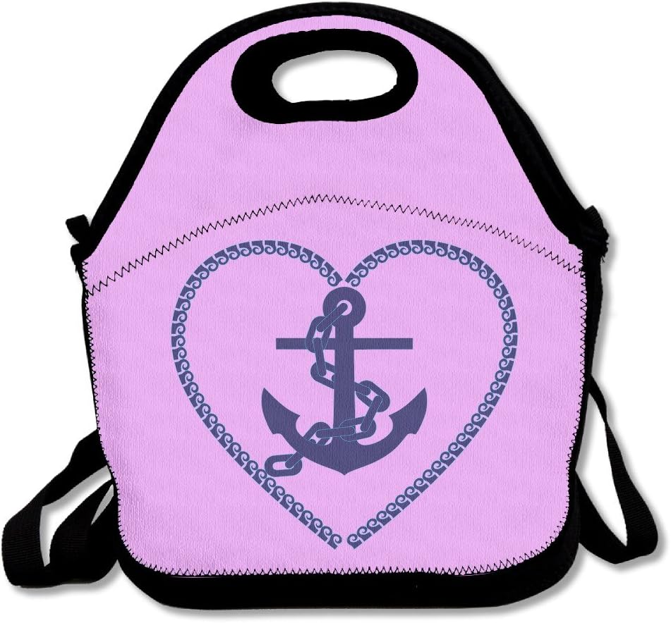 Anchor Heart LogoLunch Bag For Kids Lunch Bag Lunch Box Food Bag Fashion