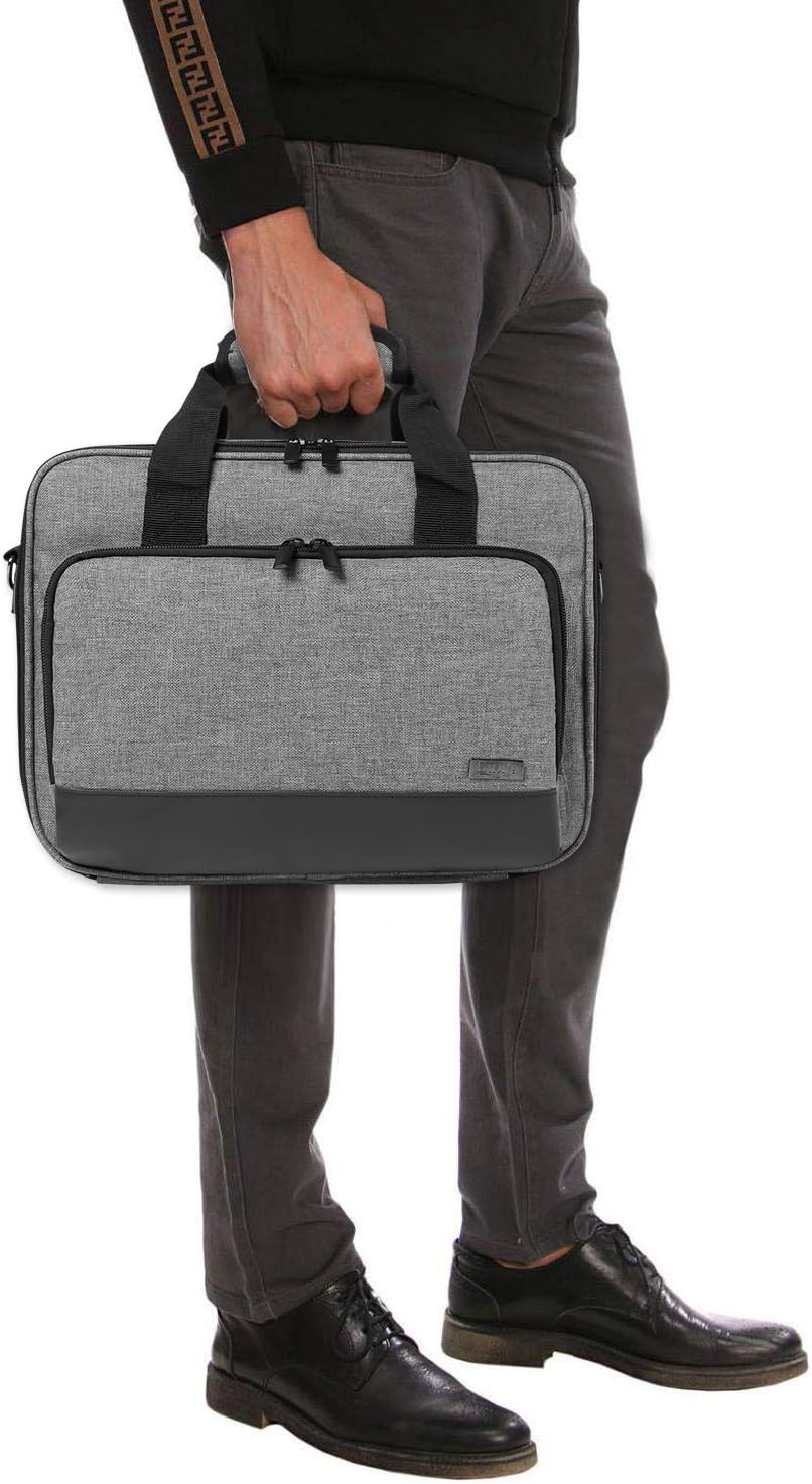 Luxja Projector Case, Projector Bag with Accessories Storage Pockets (Compatible with Most Major Projectors), Medium(13.75 x 10.5 x 4.5 Inches), Gray: Office Products