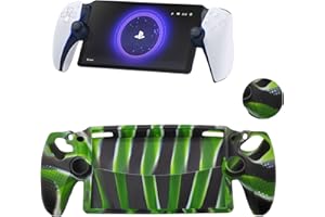 GOHHME for Sony Playstation Portal Case Silicone Non-Slip Anti-Fingerprint Scratch Shock-Absorption Soft Protective Skin Cover for Playstation Portal (Green)