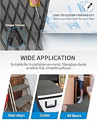 OCEANBROAD Self-Adhesive 96''x23.5'' Boat Flooring