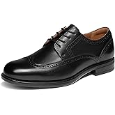 Bruno Marc Men's Brogue Wingtip Oxfords, Full Grain Leather Dress Shoes Flexible Forefoot for Work & Business Comfort Lightweight Lace Classic Formal Shoes