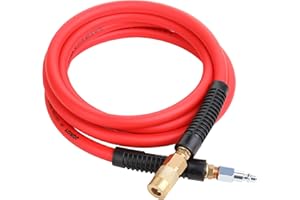 JOROY Hybrid Lead In Air Line Hose, 3/8-Inch X 10 FT Air Compressor Hose, Heavy Duty, Lightweight, Kink Resistant, All-Weathe
