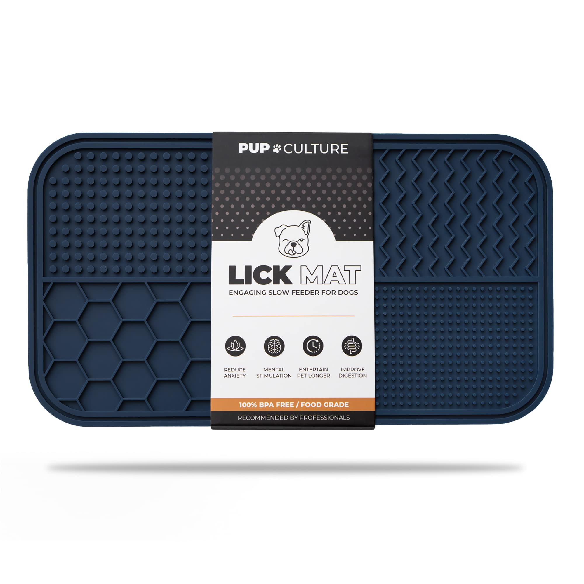 Photo 1 of Pup Culture Dog Lick Mat for Dogs, Feeding Pad for Anxious Pets Plus 4 Different Puzzles for Mental Stimulation for Dogs - Supports Mental, Dental, and Digestive Health, Bite Resistant and Heavy Duty