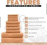 GC GAVENO CAVAILIA Towels Bale Set 10 Pc 100% Egyptian Cotton Peach view 2