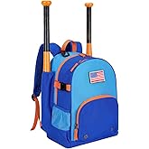 Choco Mocha TBall Bag for Toddler, Kids Baseball & Softball Backpack with Bat Holder