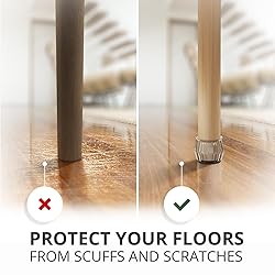16 PCS Chair Leg Floor Protectors with Felt Pads