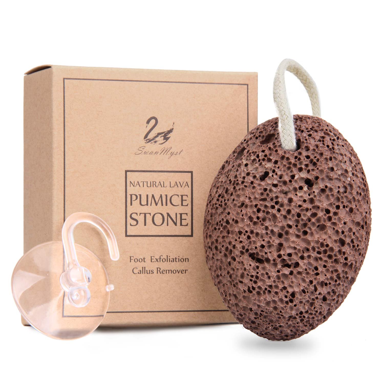 Pumice Stone, Natural Foot Scrubber and Callus Remover Lava