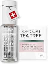 PODERM Nail Care Polish Top Coat Tea Tree 8ML Biotin Silicon Podiatrist