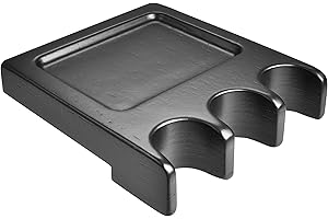 BILLIARDS XPRESS Pool Stick Holder, Portable Cue Stick Claw Rack Holds Cues Against Table, Bar or Chair – Weighted Solid Wood with Rounded Edges and Non-Slip Pad (Black, 3 Cue Claw)