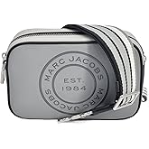 Marc Jacobs H125L01RE21 The Flash Rock Grey/Black With Silver Hardware Women's Leather Crossbody Bag