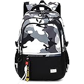 MITOWERMI Boys Backpack for Kids Camouflage School Bags for Elementary Primary Student Bookbags Middle Backpacks Teen Casual Travel Back Packs