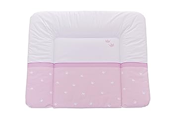 Träumeland TT12515 Wickelauflage Krönchen, 75 x 85 cm, rosa