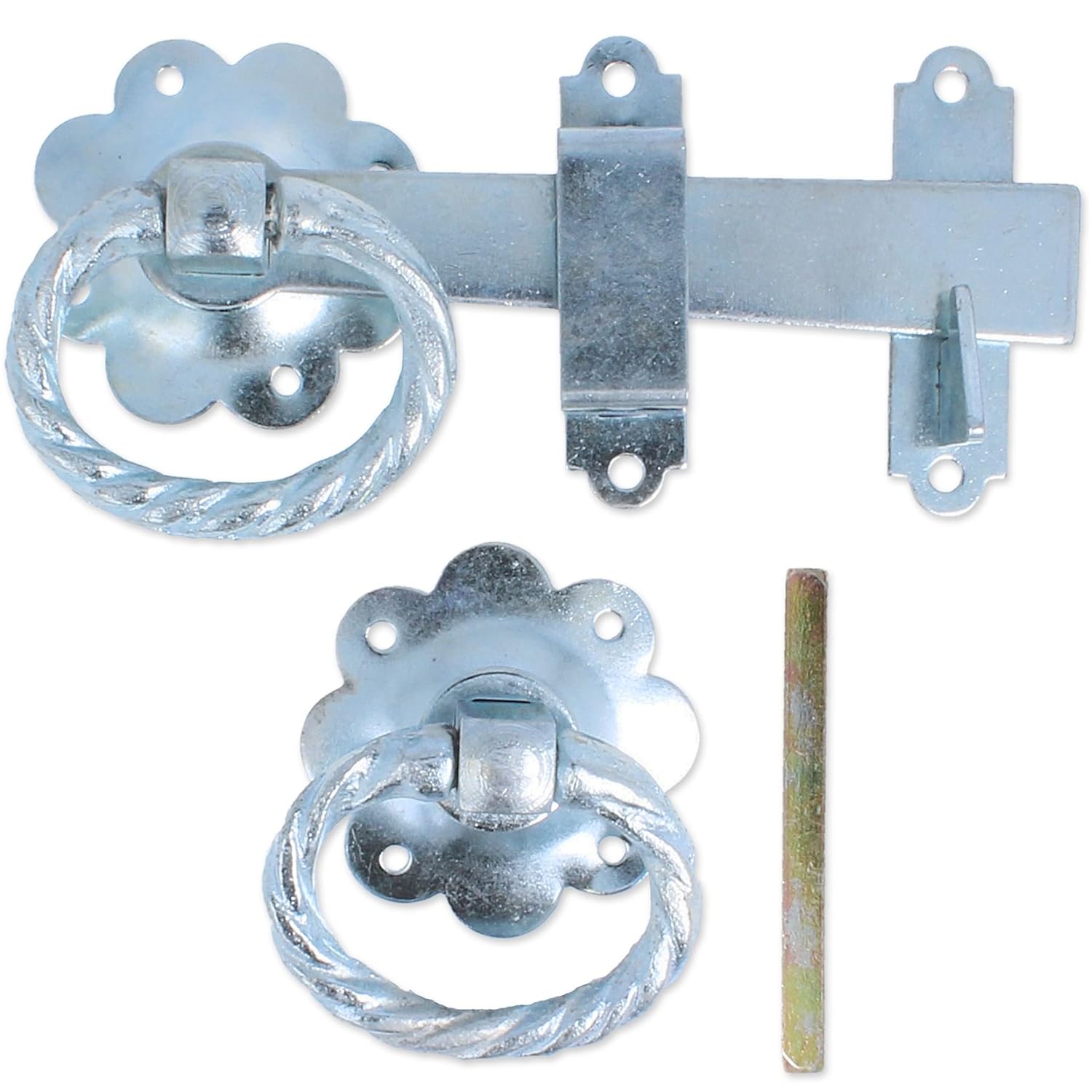 Galvanised Twist Ring Gate Latch 6"/150mm Door Catch Amazon.co.uk