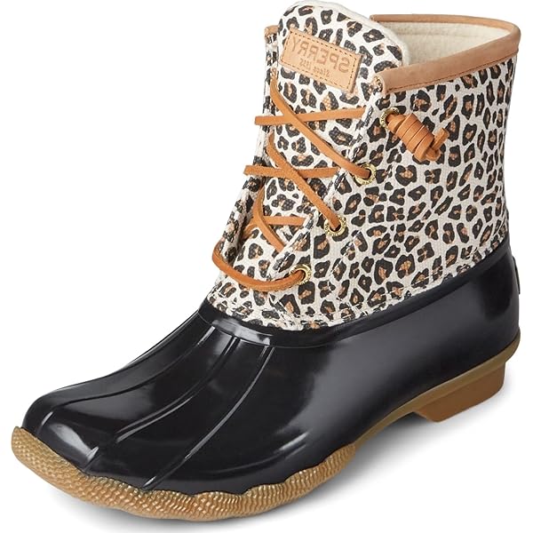 sperry leopard print duck boots
