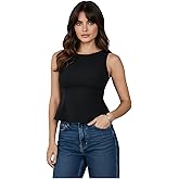 winkbay Women's Summer Crew Neck Tank Top Dressy Casual Peplum Sleeveless Work Office Tops
