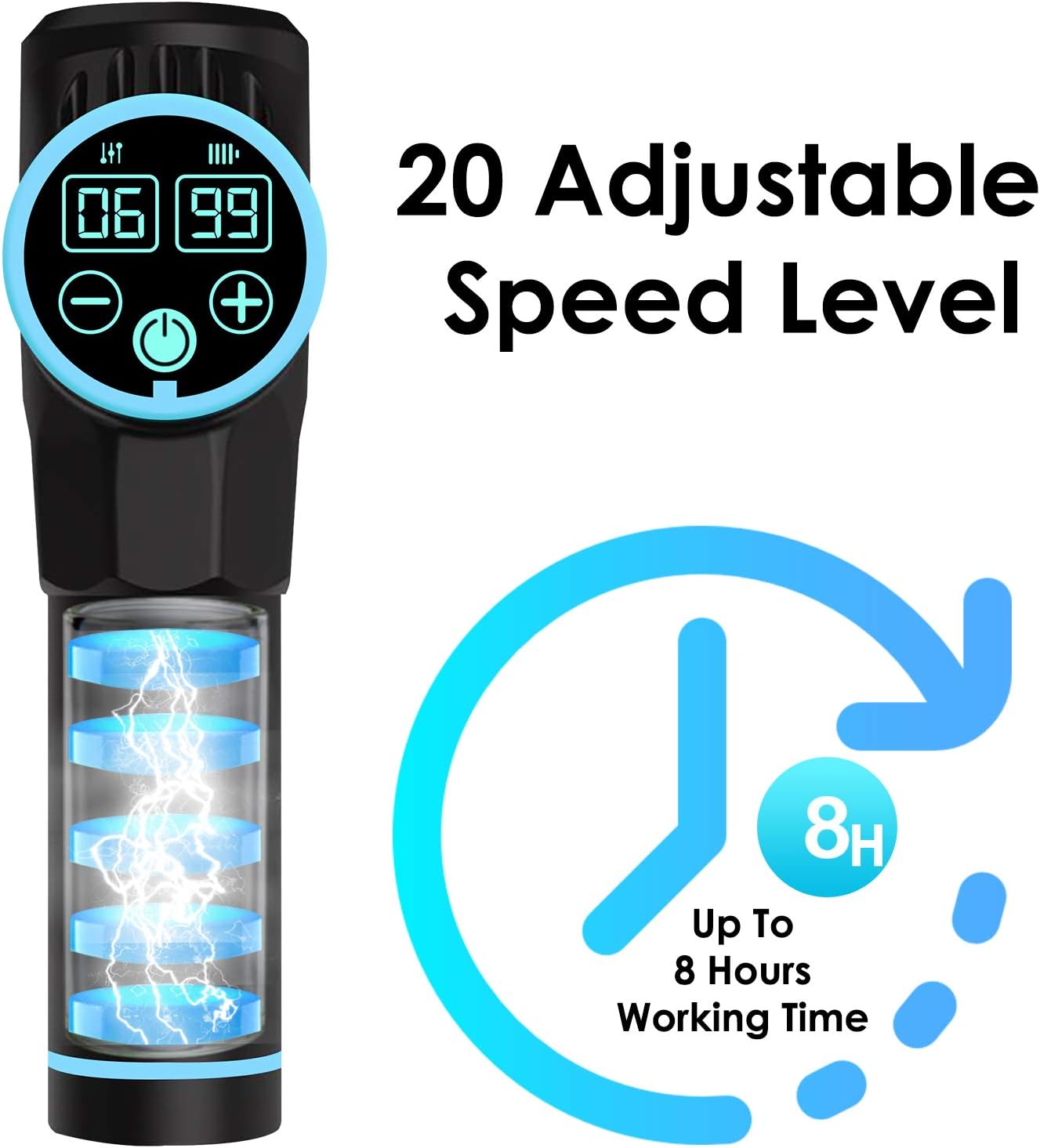 Percussion Massage Gun for Athletes - Percussive Handheld Deep Tissue Back Massager for Sore Muscle Pain Relief & Recovery - Portable Electric Body Massager Sports Drill: Health & Personal Care